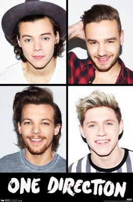 Trends International One Direction - Grid Unframed Wall Poster Prints ...