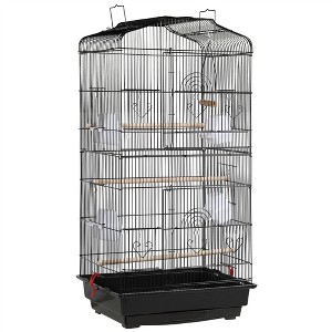 Yaheetech Open Top Metal Birdcage Parrot Cage with Slide-out Tray And Feeders - 1 of 4