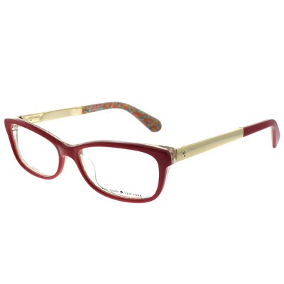 Kate Spade Jessalyn XSU Mens Rectangle Eyeglasses Red Palladium 52mm