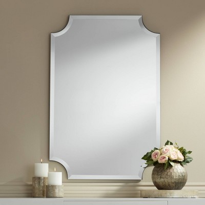 Brix Rectangular Frameless Beveled Vanity Wall Mirror