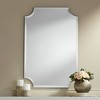 Noble Park Brix Rectangular Cut Corners Vanity Wall Mirror Beveled Edge Frameless 24" Wide for Bathroom Bedroom Living Room Home Office Entryway House - 2 of 4