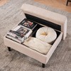 NicBex Couches for Living Room Upholstered Armchair Sofa Modern Design Accent Sofa with Storage Ottoman and Cup Holders - 2 of 4