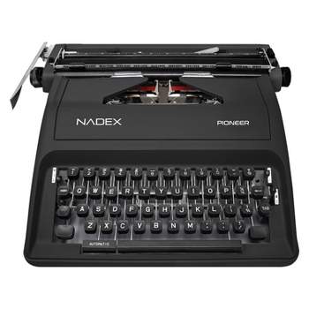 Nadex Coins™ Pioneer Manual Typewriter with Durable Travel Case