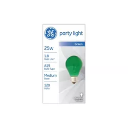 GE 25W Incandescent Party Light Green
