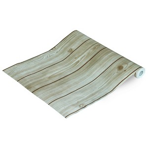 Slickblue Stylish Multiple Wood Grain Designs Wallpaper Roll, Self-Adhesive, 45 Sq Ft, Washable, Perfect for Home Decor - 1 of 3