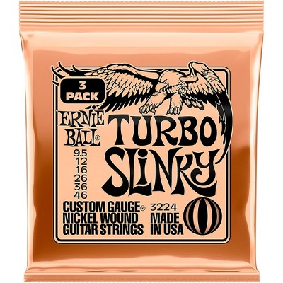 Ernie Ball Mighty Slinky Nickel Wound 8.5-40 Electric Guitar Strings 3-pack  8.5 - 40 : Target