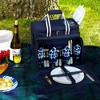 Picnic at Ascot Soft Sided Cooler with Four Person Picnic Set - 2 of 4