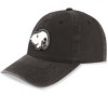 Collections Etc Fuzzy Snoopy Appliqué Adjustable Baseball Hat Gender Neutral Black - 2 of 4