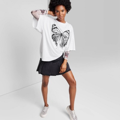 Women's Short Sleeve Oversized T-Shirt - Wild Fable™ White