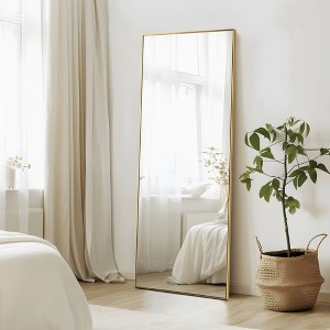 PexFix Aluminum alloy side arched full length mirrorr-With Stand - 1 of 3