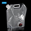 Unique Bargains Camping Hiking PE Collapsible Water Container Bags with Spigots 3 Pcs - 3 of 4