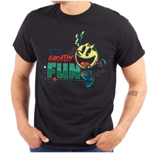 PACMAN Halloween Video Game Ghostly Fun Graphic T Shirt Men or Women Brisco Brands - 1 of 1