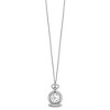 Black Bow Jewelry Charles Hubert Ladies Chrome-plated Brass Satin Pocket Watch Necklace - 4 of 4