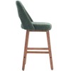 YOUNIKE Counter Height Bar Stool 26 Inch Modern Farmhouse Barstools with Solid Wood Legs Upholstered Bar Height Chair Boucle Fabric - 4 of 4