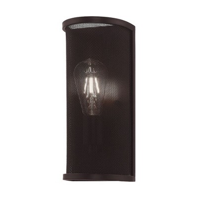 Bronze Stainless Steel Mesh Shade Wall Sconce