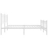 vidaXL King Metal Bed Frame with Headboard & Footboard, White, Steel, 81.5x78x35.4 Product Subtitle 50:Storage Space Breathable Support - 4 of 4