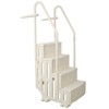 VisioGear Pool Ladders, Pool Ladder with 4 Safety Step, Above Ground Pools Stair with Handrails, White, 33.50"*27.50"*78" - 2 of 4