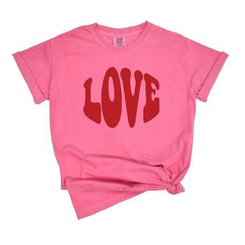 Simply Sage Market Women's Love Bold Short Sleeve Garment Dyed Tee