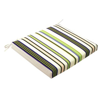 Outdoor Deep Seat Cushion DuraSeason Fabric™ Green Stripe - Threshold™