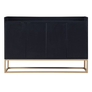 NicBex 47.2 Inch 4-Door Modern Storage Cabinet with Gold Metal Legs for Living Room,Kitchen and Entryway - 1 of 4