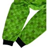 Minecraft Little/Big Boys' One-Piece Hooded Union Suit Pajamas - 3 of 4