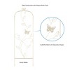 Garden Trellis- For Climbing Plants- Decorative Curving Flower Stem Metal Panel -For Vines, Roses, Vegetable Plants & Flowers by Pure Garden - 2 of 4