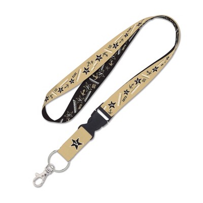 NCAA Vanderbilt Commodores Scatter Print Lanyard