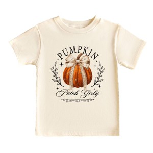 Coquette Pumpkin Patch Girly - Youth Short Sleeve Graphic T-Shirt and Toddler Short Sleeve Graphic T-Shirt - 1 of 4