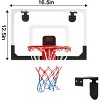 Complete Basketball Set with 3 Balls Scoreboard Pump Mini Hoop Indoor Game for All Ages - 3 of 4