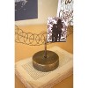 Kalalou Round Wire Christmas Card Holder on Stand – Rustic Metal Holiday Display - 4 of 4