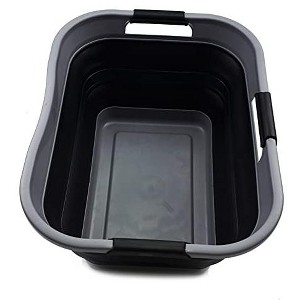 SAMMART 29L(7.6 gallon) Collapsible Plastic Laundry Basket - 1 of 4