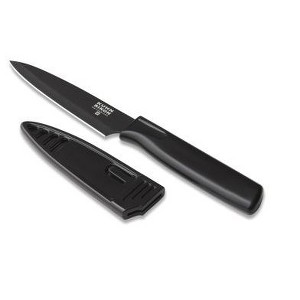 Kuhn Rikon 4-Inch Nonstick Colori Paring Knife Black - 1 of 4