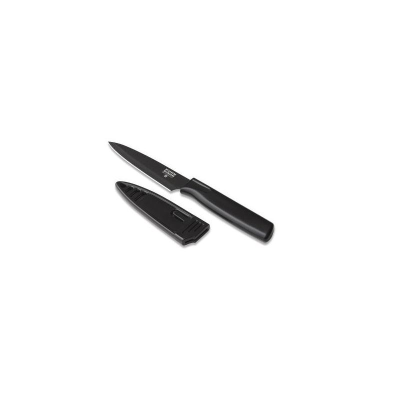 Kuhn Rikon 4-Inch Nonstick Colori Paring Knife Black, 1 of 6