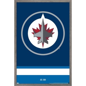 Trends International NHL Winnipeg Jets - Logo 21 Framed Wall Poster Prints - 1 of 4