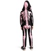 Tipsy Elves Kids Halloween Skeleton Costume - Comfy Easy Youth Jumpsuit - Front and Back Print with Zip Up Mask - 2 of 4