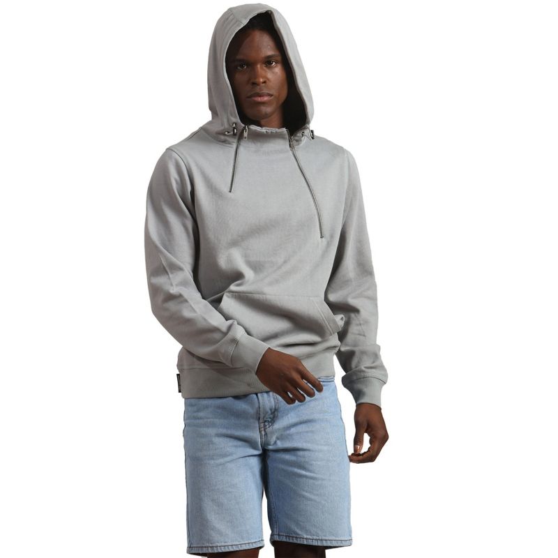 Men's Double Zipper Pullover Hooded Sweatshirt, 3 of 6