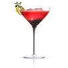 JoyJolt Black Swan Stemmed Martini Glasses - Set of 2 Premium Crystal Glassware, 10.5 oz - 3 of 4