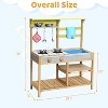 Garvee Children's Outdoor Play House Toys include 9-piece Kitchenware Set,Woodcolor - 2 of 4