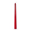 tag Color Studio 12" Traditional Taper Unscented Smokeless Paraffin Wax Candle Red, Set of 4, Burn Time 8 hrs. - 2 of 3