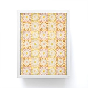 Iveta Abolina Cheerful Sun Check Framed Mini Art Print 4" (H) x 3" (W) x 1" (D) - Society6 - 1 of 3