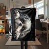 Adorable Shih Tzu Dog Pattern Blanket, Soft All Season Polyester Flannel Throw for RV, Office Chair, Christmas Gift Decor. - 3 of 4