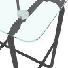 CAVINAS Coffee Tables for Living Room Modern Rectangle Coffee Table Clear Glass Tabletop Side Tables with Metal Leg - 3 of 4