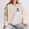 Simply Sage Market American Cowgirl Social Club Front And Back Lightweight Garment Dyed Sweatshirt - 3 of 4