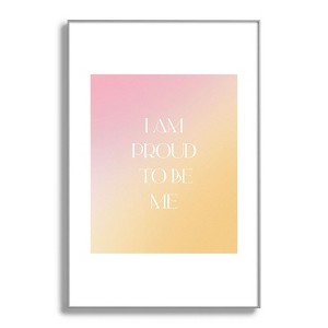 Bohomadic.Studio I Am Proud To Be ME Body Positivity Metal Framed Art Print - Deny Designs - 1 of 4