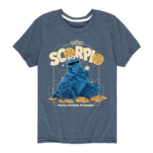 Boys' - Sesame Street - Scorpio Cookie Monster Short Sleeve Graphic T-Shirt - 1 of 4