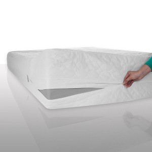 Waterproof Bed Bug Dust Mite Cotton Mattress Protector - Bluestone® - 1 of 4