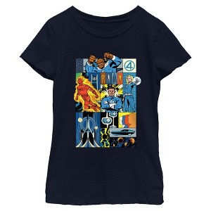 Girls The Fantastic Four: First Steps Classic Comic Book Heroes T Shirt - 1 of 4