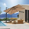 Outdoor  Large Patio Umbrella of Heavy Duty Aluminum Frame and 240g Oxford, 360° Rotation, Tilt Adjustment, Cross Base for Poolside Patio - 2 of 3