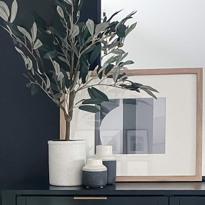 Trio of Timeless Ceramic Vases in White and Black