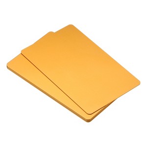 Unique Bargains Smooth Laser Engraving Metal DIY Gift Craft Business Cards 10 Pcs - 1 of 4